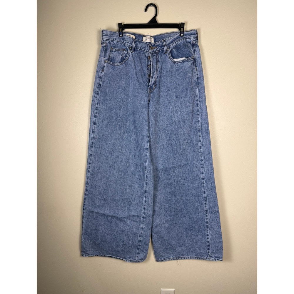 Universal Thread 90s Retro Boho Super Wide Leg Relaxed Fit Jeans Women 10 Denim
